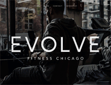 Tablet Screenshot of evolvefitnesschicago.com